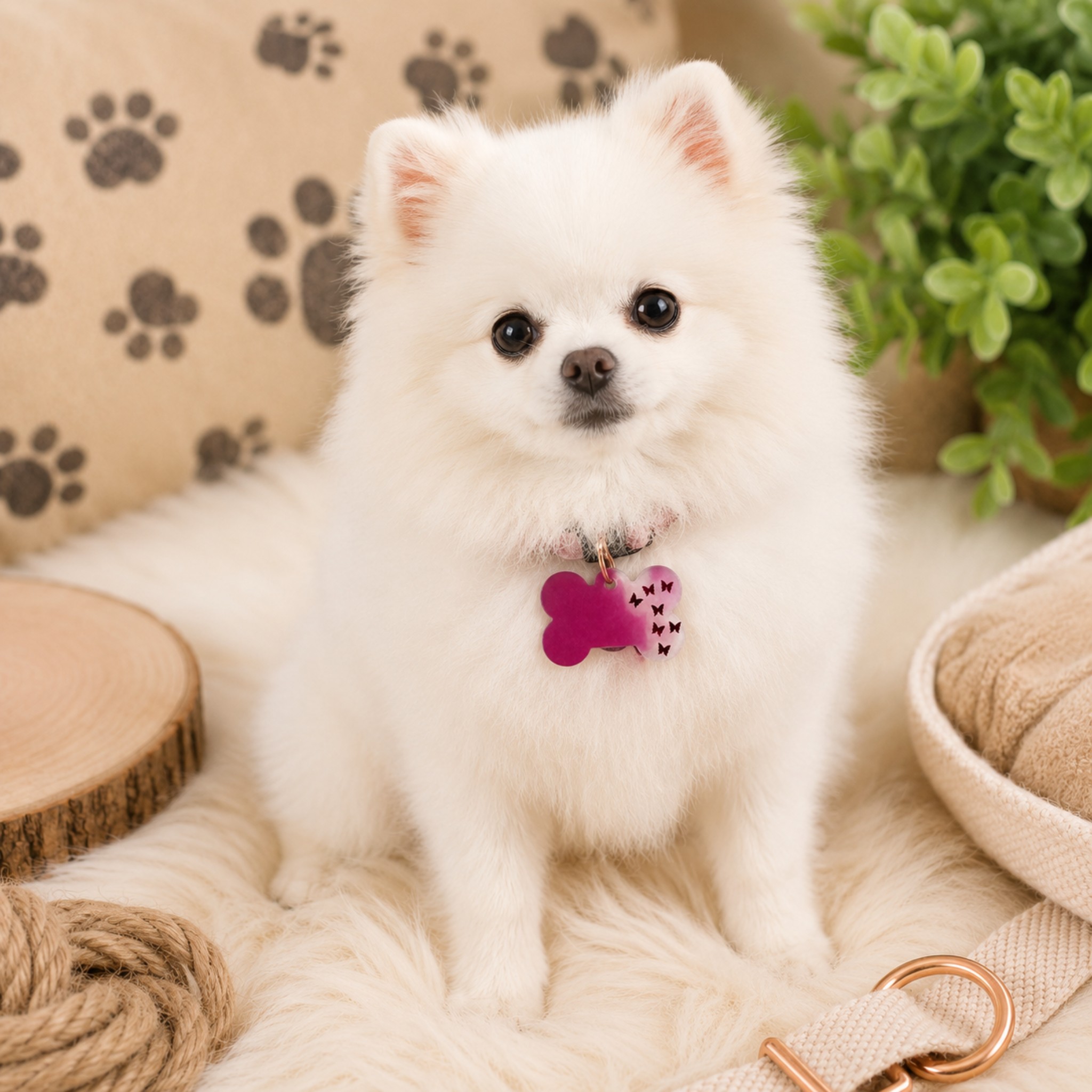 Medagliette Personalizzabili in Resina Glitter per Animali